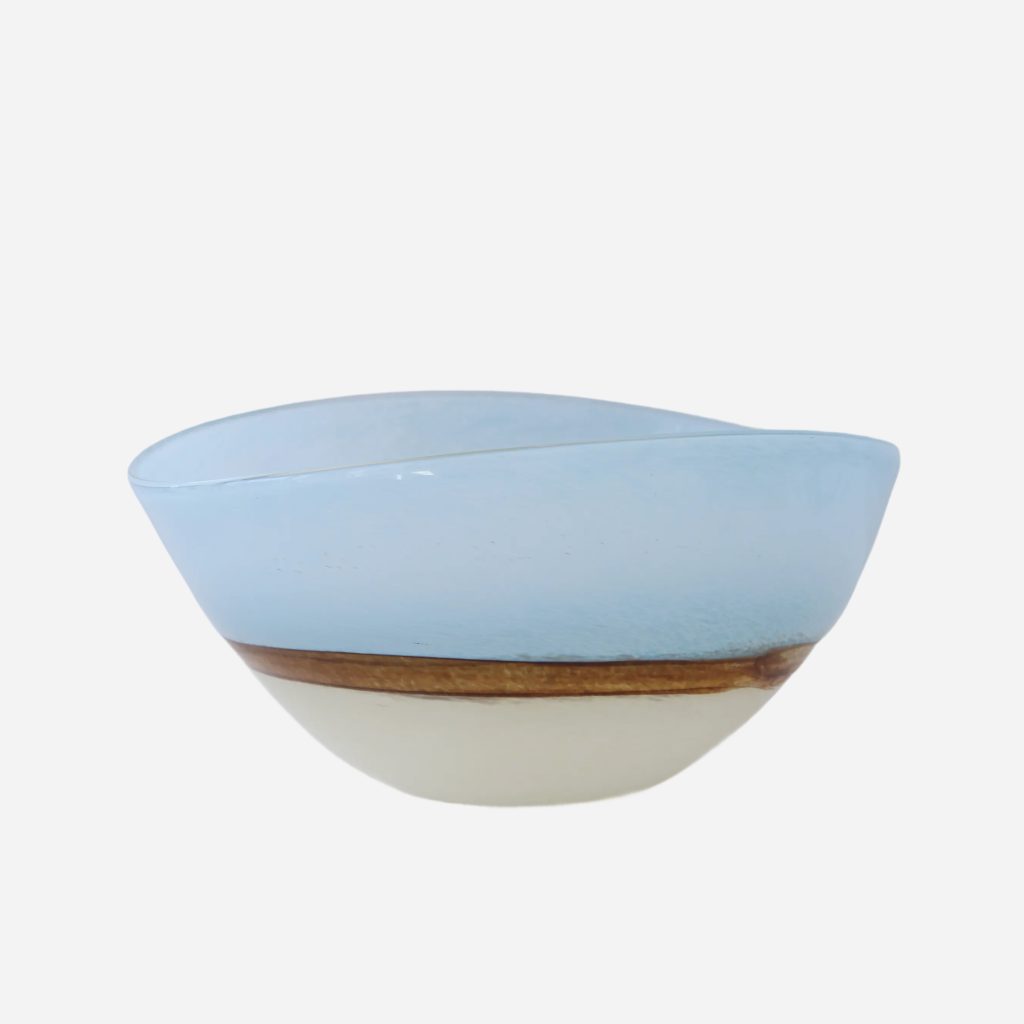 Decorative Glass Bowl, Blue