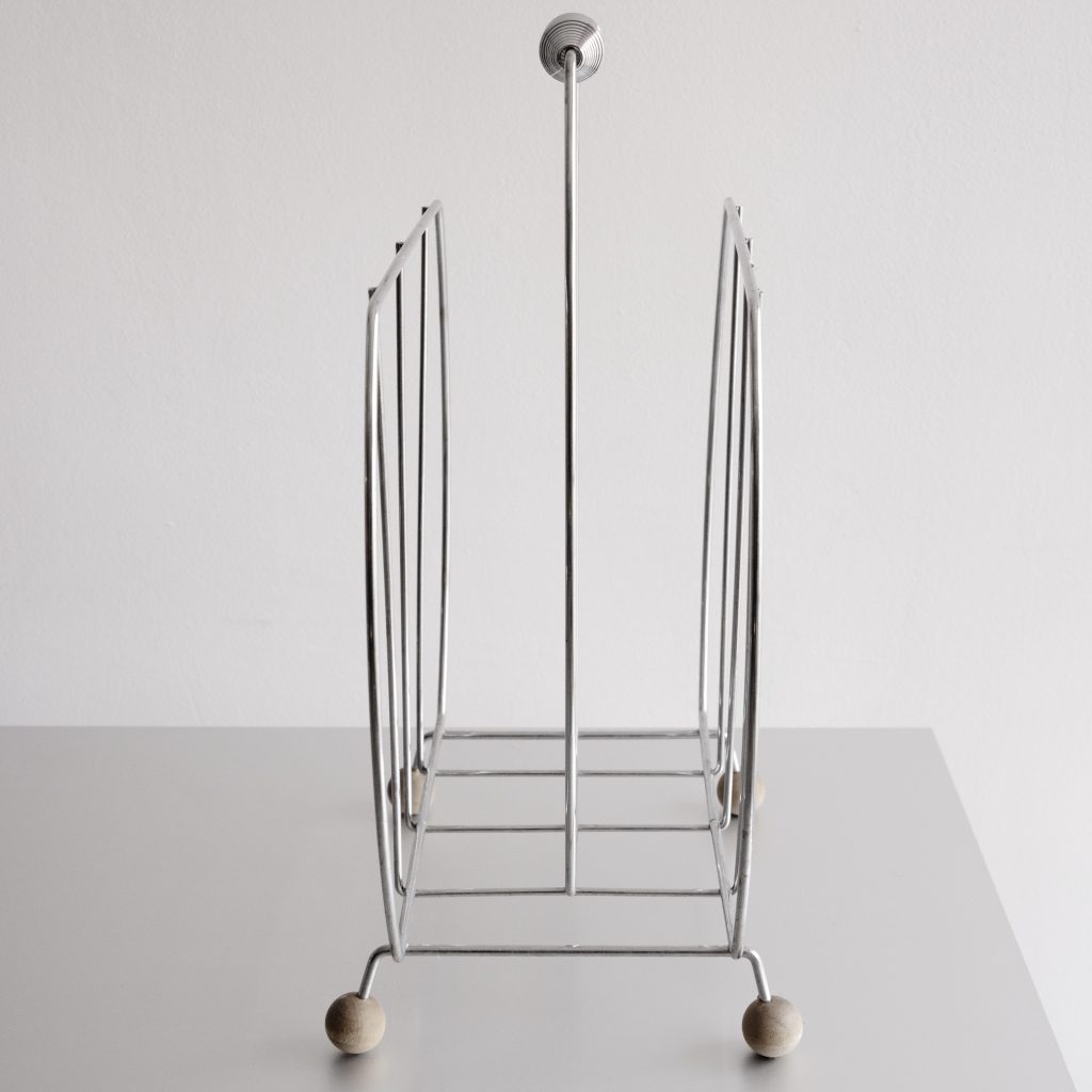 Magazine Rack with wood, Metal