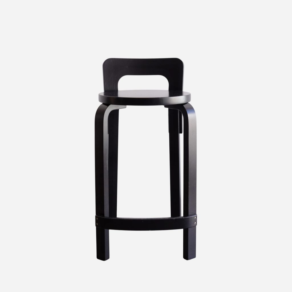 Artek K65 Tall Stool, Black