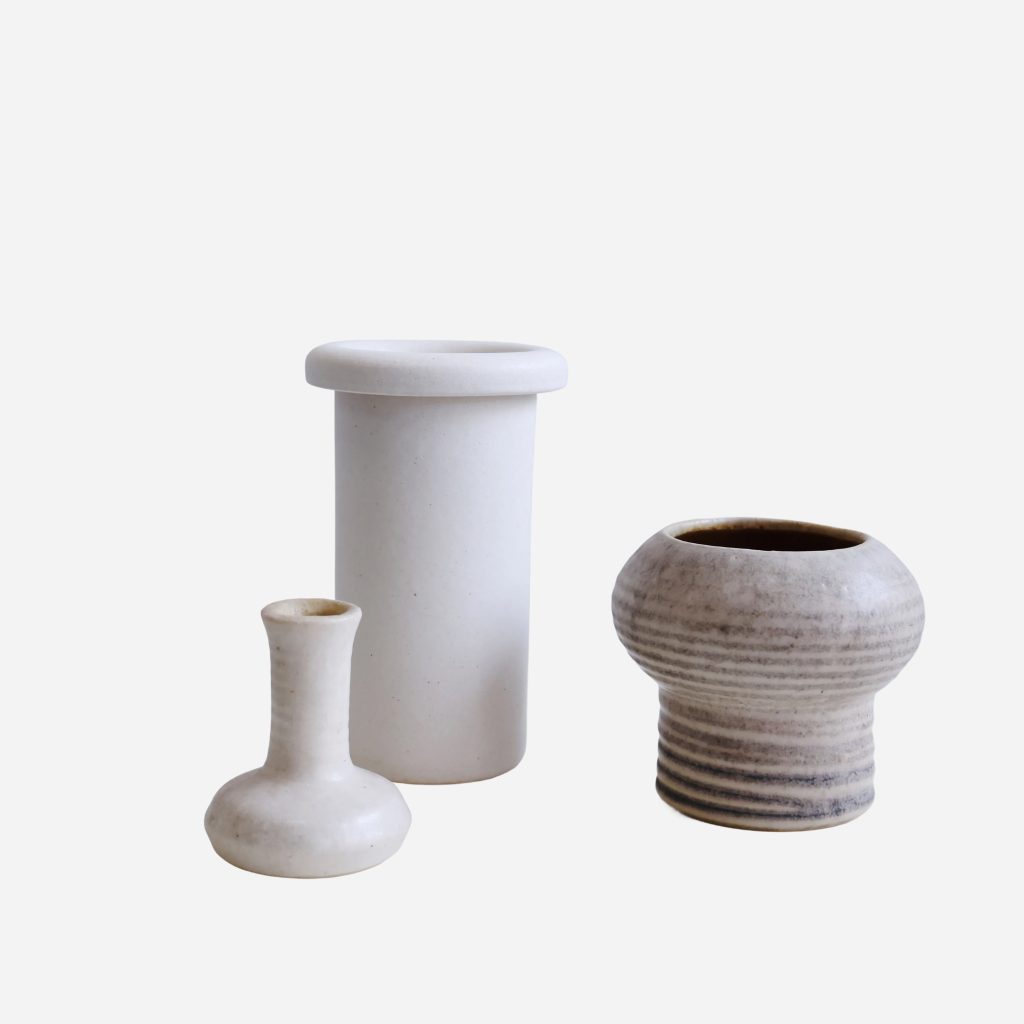 Set of Minimalist Ceramic Vases