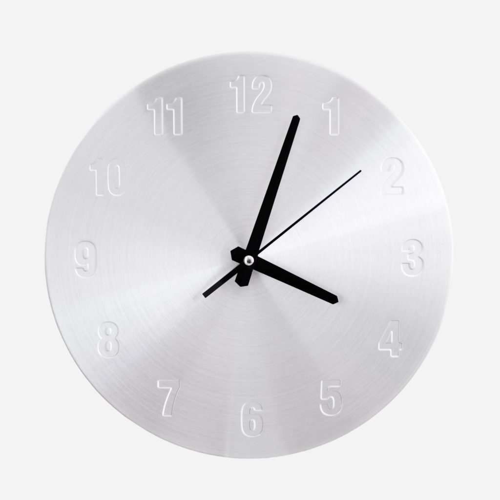 Steel Minimalist Wall Clock