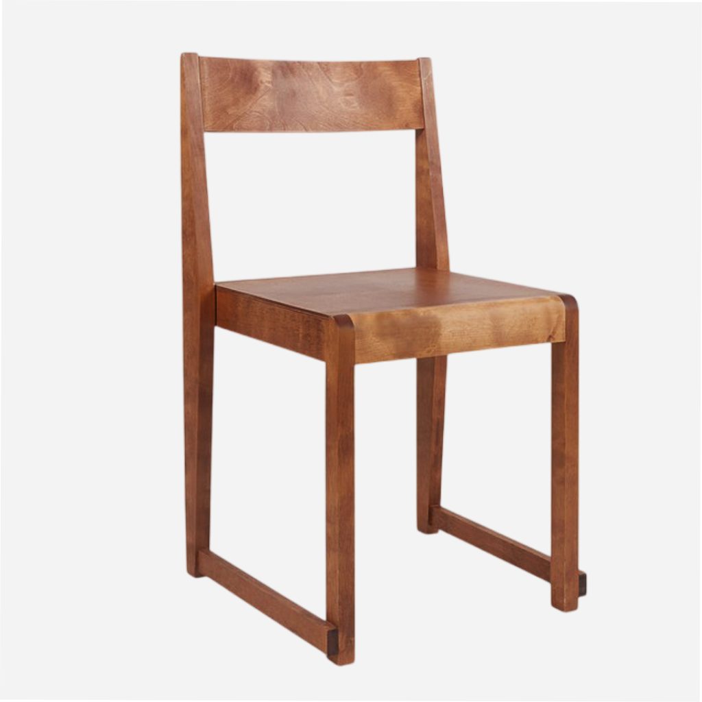 Frama 01 Dining Chair, Warm Brown